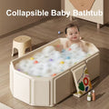 One Piece of a Collapsible Bathtub for Kids Featuring a Non-Slip Base - Sturdy