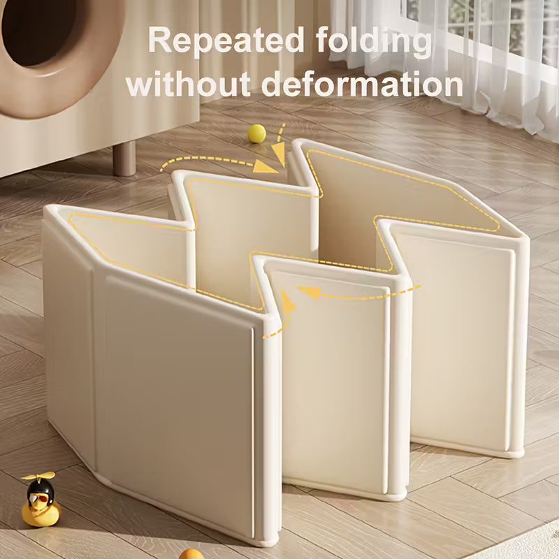 One Piece of a Collapsible Bathtub for Kids Featuring a Non-Slip Base - Sturdy